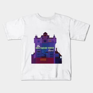 Tower of Terror Ride Design Kids T-Shirt